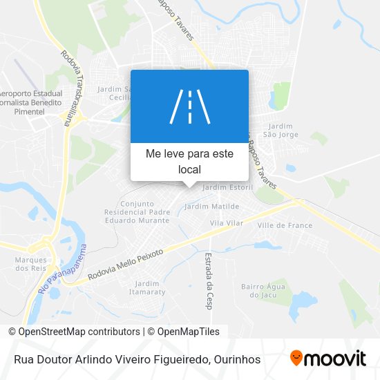 Rua Doutor Arlindo Viveiro Figueiredo mapa