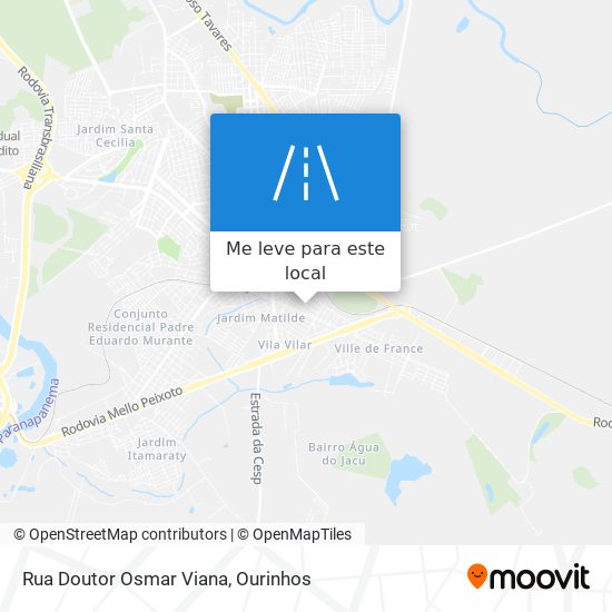 Rua Doutor Osmar Viana mapa