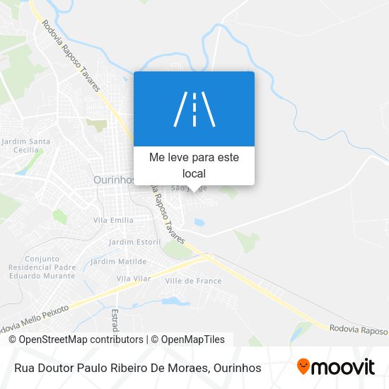 Rua Doutor Paulo Ribeiro De Moraes mapa