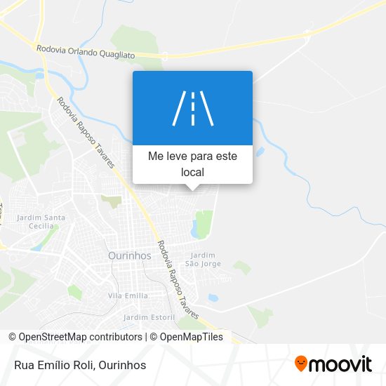 Rua Emílio Roli mapa