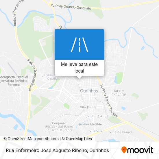 Rua Enfermeiro José Augusto Ribeiro mapa