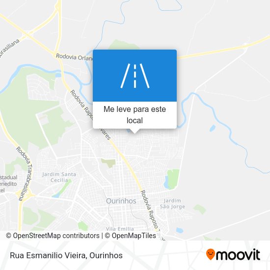 Rua Esmanilio Vieira mapa