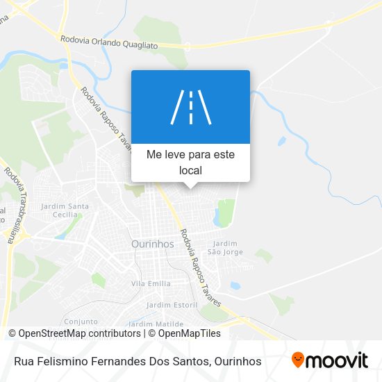 Rua Felismino Fernandes Dos Santos mapa
