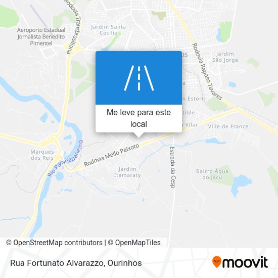 Rua Fortunato Alvarazzo mapa