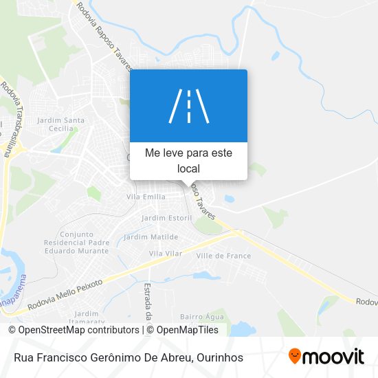 Rua Francisco Gerônimo De Abreu mapa