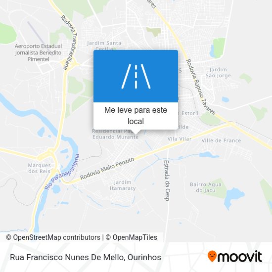 Rua Francisco Nunes De Mello mapa