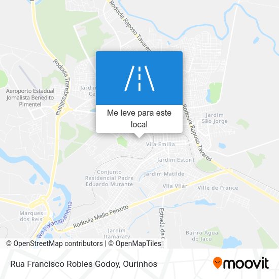 Rua Francisco Robles Godoy mapa