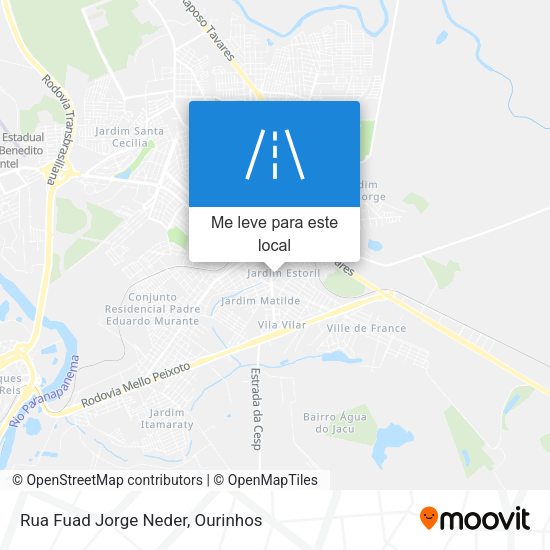 Rua Fuad Jorge Neder mapa