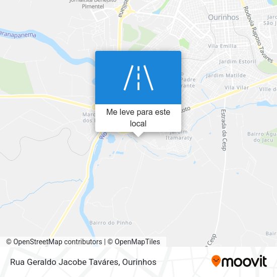 Rua Geraldo Jacobe Taváres mapa