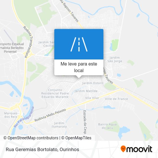 Rua Geremias Bortolato mapa