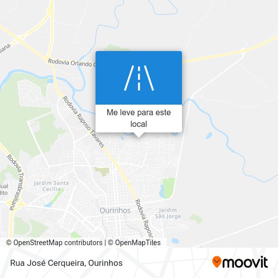 Rua José Cerqueira mapa