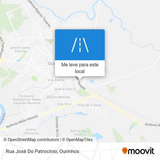 Rua José Do Patrocínio mapa