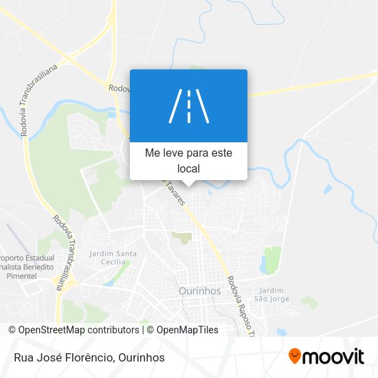 Rua José Florêncio mapa