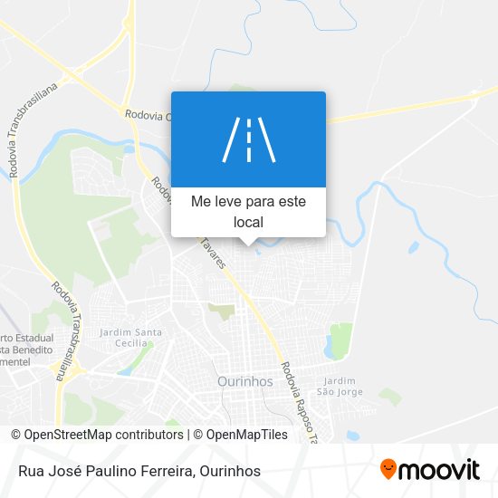 Rua José Paulino Ferreira mapa