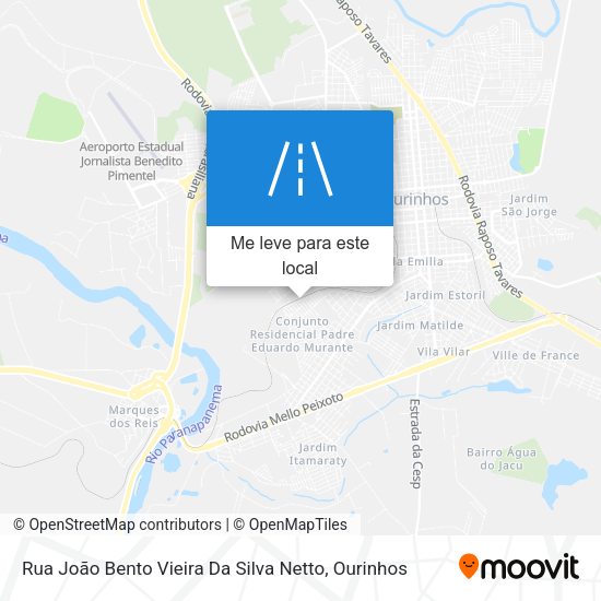 Rua João Bento Vieira Da Silva Netto mapa