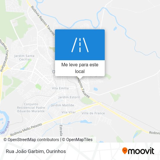 Rua João Garbim mapa