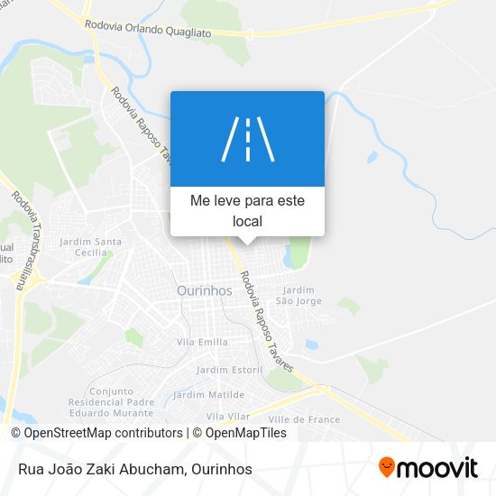 Rua João Zaki Abucham mapa