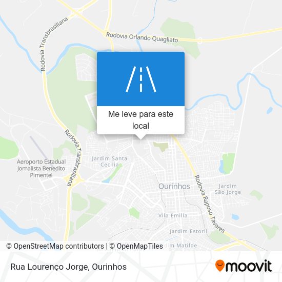 Rua Lourenço Jorge mapa