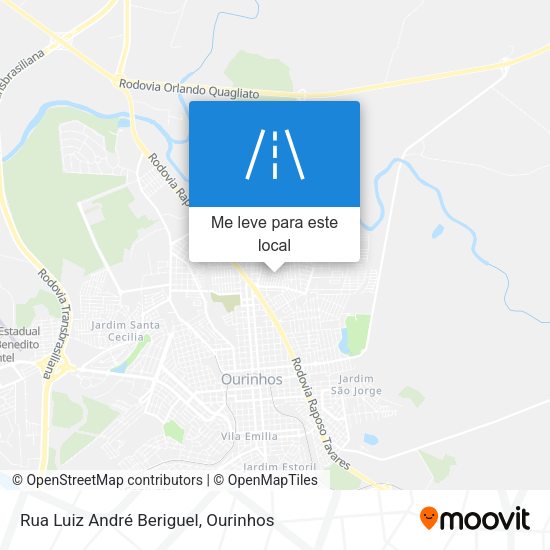 Rua Luiz André Beriguel mapa
