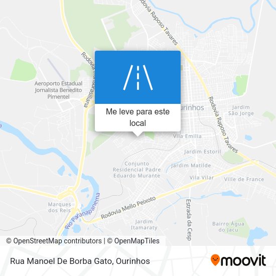 Rua Manoel De Borba Gato mapa