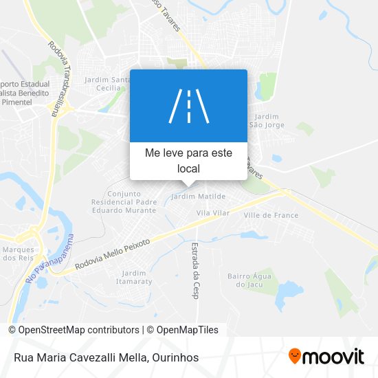 Rua Maria Cavezalli Mella mapa