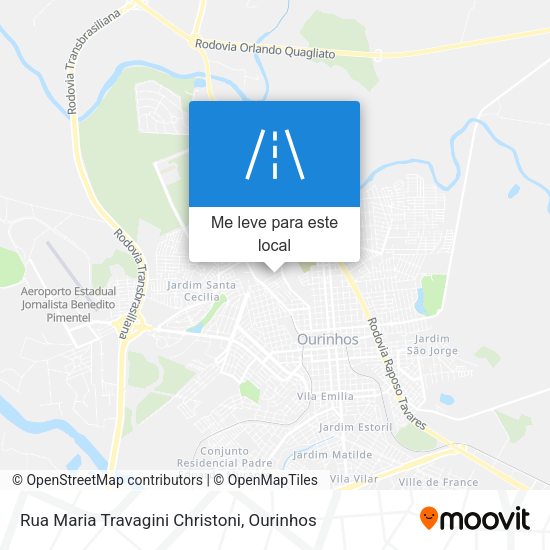 Rua Maria Travagini Christoni mapa