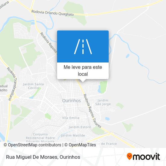 Rua Miguel De Moraes mapa