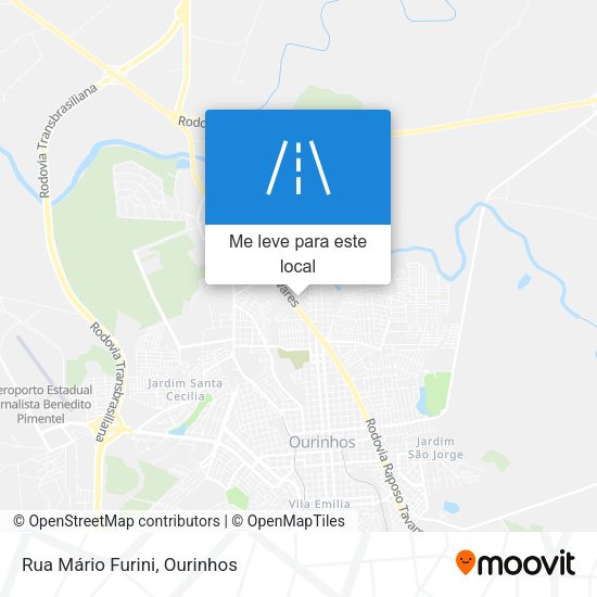 Rua Mário Furini mapa