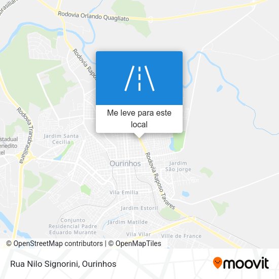 Rua Nilo Signorini mapa