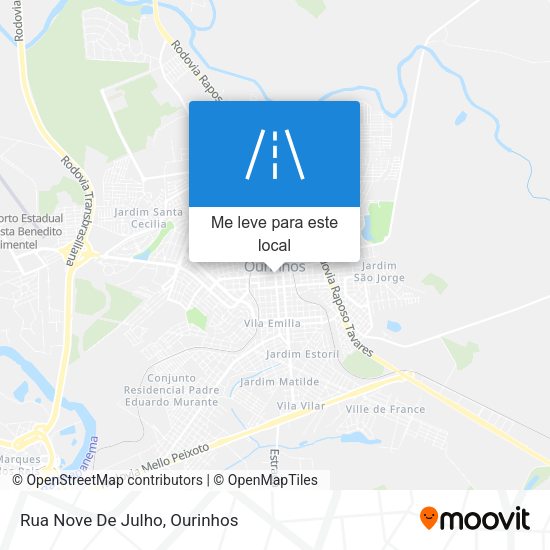 Rua Nove De Julho mapa