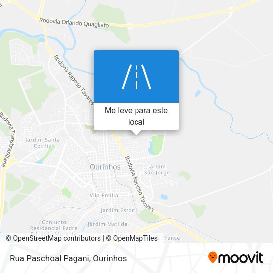 Rua Paschoal Pagani mapa