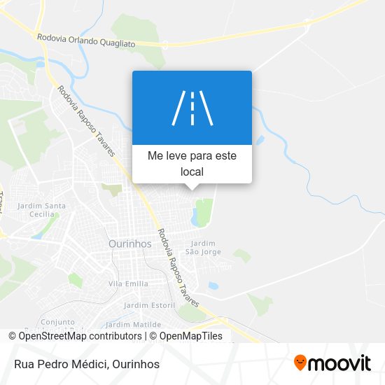 Rua Pedro Médici mapa