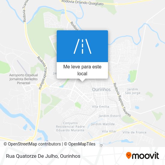 Rua Quatorze De Julho mapa