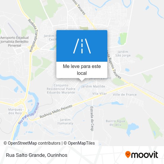 Rua Salto Grande mapa