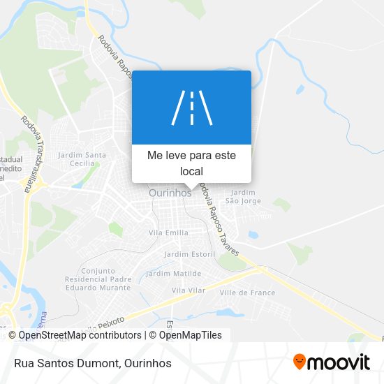 Rua Santos Dumont mapa