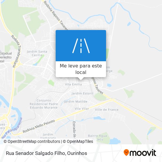 Rua Senador Salgado Filho mapa
