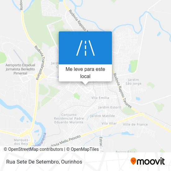 Rua Sete De Setembro mapa