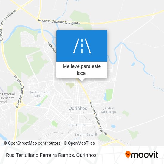 Rua Tertuliano Ferreira Ramos mapa