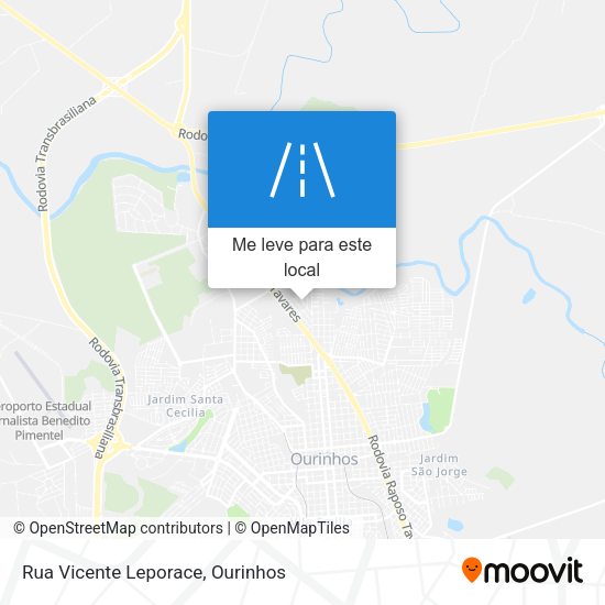 Rua Vicente Leporace mapa