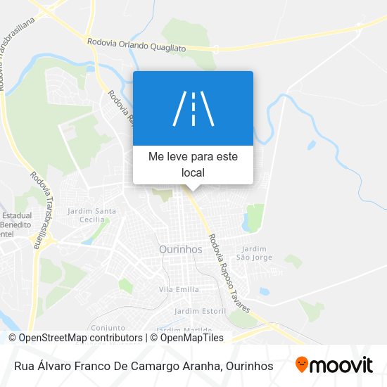 Rua Álvaro Franco De Camargo Aranha mapa