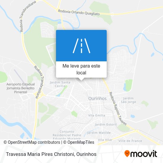 Travessa Maria Pires Christoni mapa