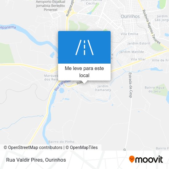 Rua Valdir Pires mapa