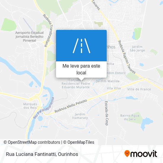 Rua Luciana Fantinatti mapa