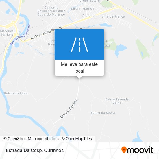 Estrada Da Cesp mapa