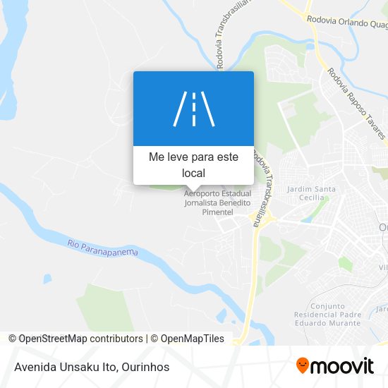 Avenida Unsaku Ito mapa
