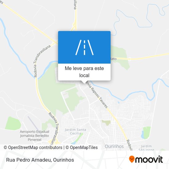 Rua Pedro Amadeu mapa
