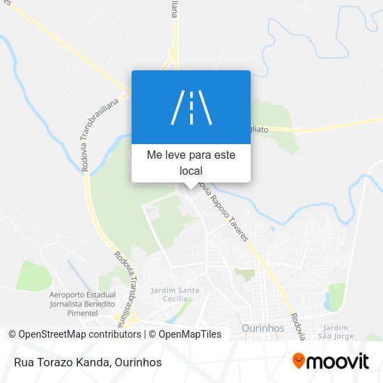 Rua Torazo Kanda mapa