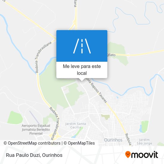 Rua Paulo Duzi mapa
