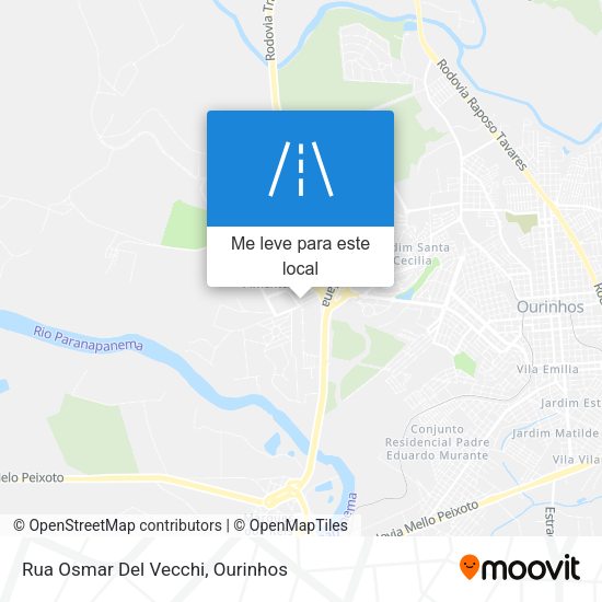 Rua Osmar Del Vecchi mapa