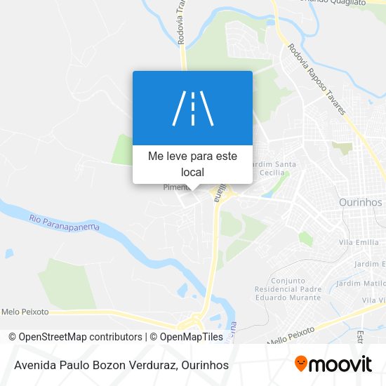Avenida Paulo Bozon Verduraz mapa